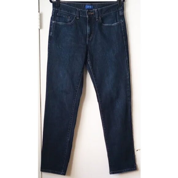 Apt. 9 Mid Rise Slim Jeans 32x32 33x30 Dark Wash - Picture 1 of 10